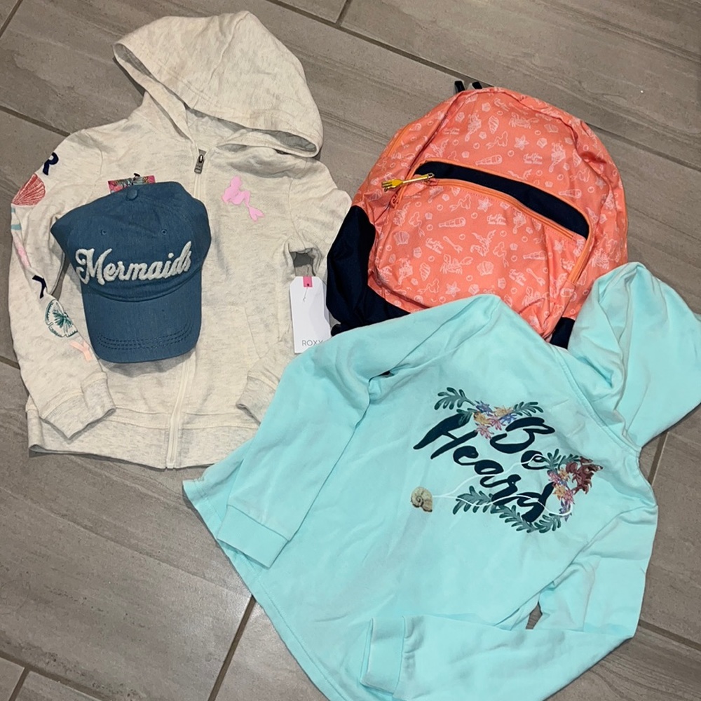🔥 ROXY X THE LITTLE MERMAID CLOTHING BUNDLE BOX FOR GIRLS NWT 🔥